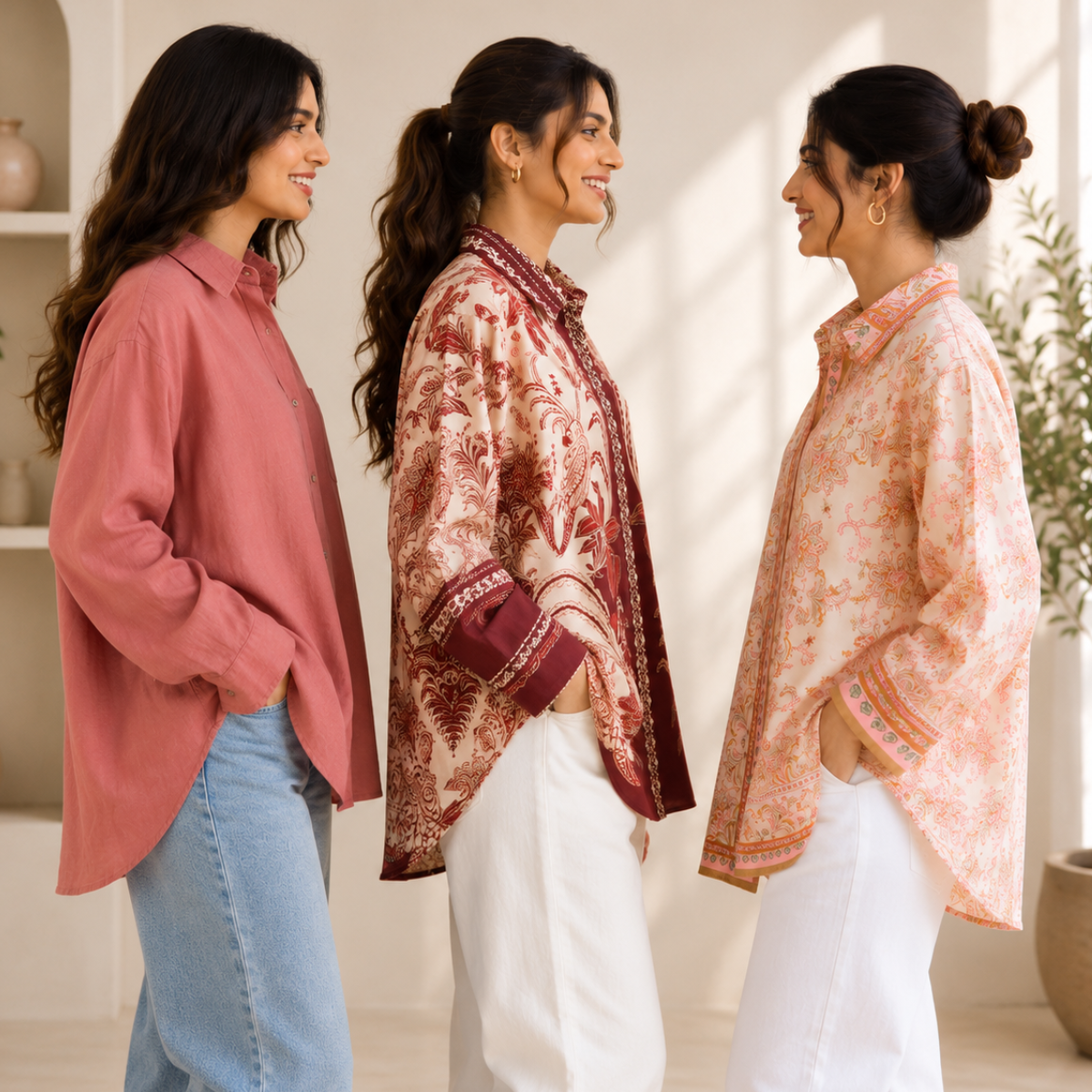 3 Casual Long Shirts ( S5 )