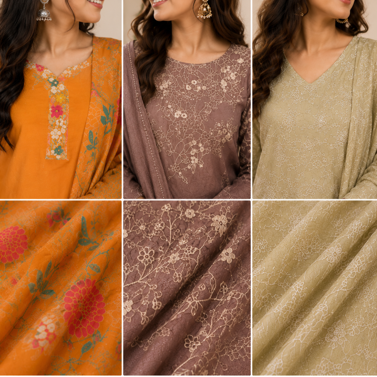 Women's Kurta Pant Set with Dupatta ( KP-4 )