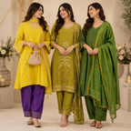 Women's Kurta Pant Set with Dupatta ( KP-5 )
