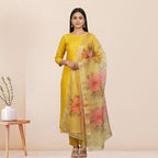 3 Cotton Kurtis with Pant & Dupatta | C-06
