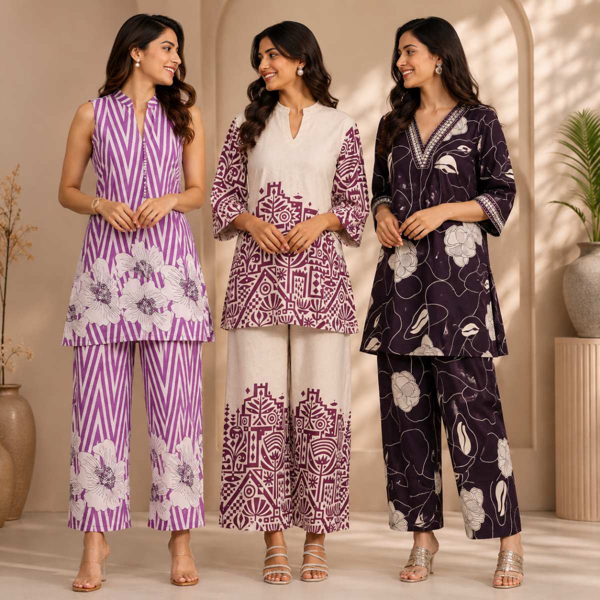 3 Women's Co-Ord Set for Everyday Style ( C7 )