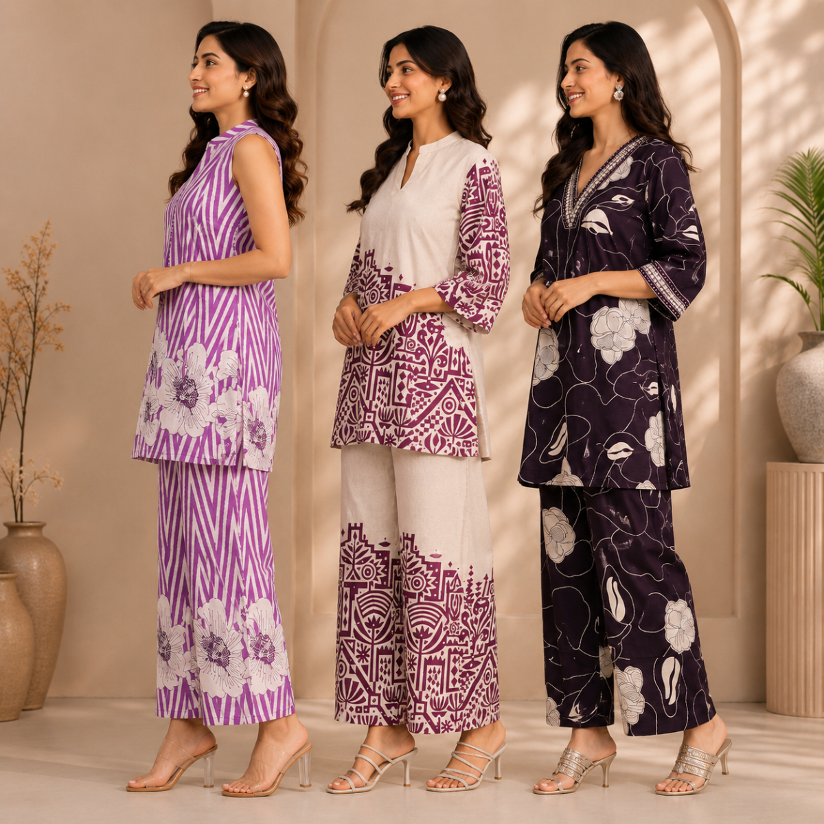 3 Women's Co-Ord Set for Everyday Style ( C7 )