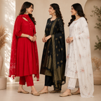 Women's Kurta Pant Set with Dupatta ( KP-6 )