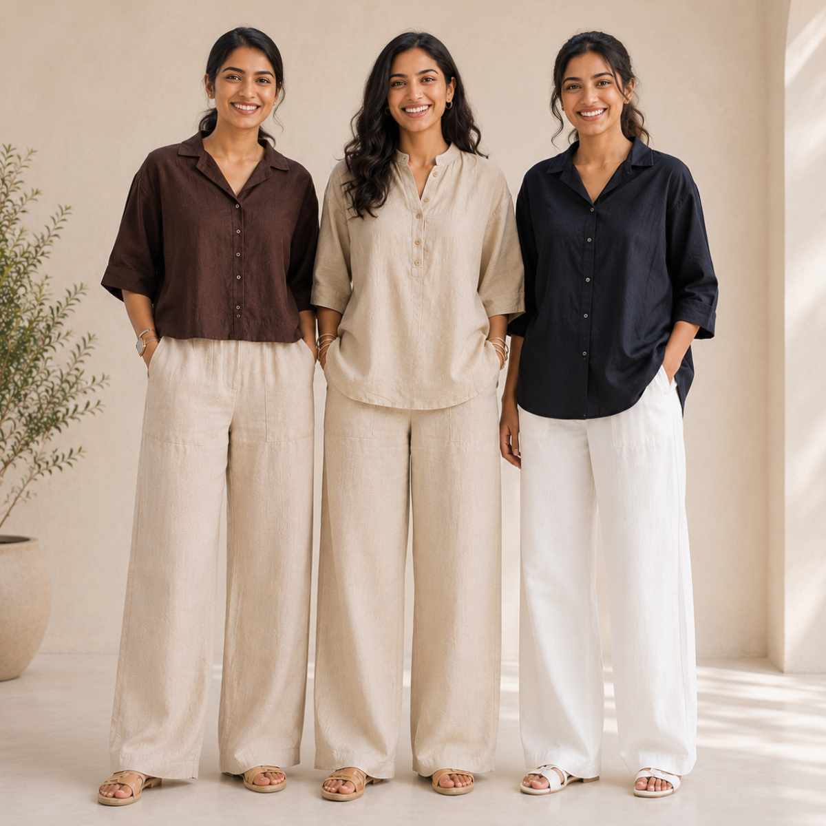 3 Women's Linen Wear Collection ( L8 )