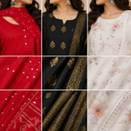 Women's Kurta Pant Set with Dupatta ( KP-6 )