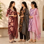 Women's Kurta Pant Set with Dupatta ( KP-7 )
