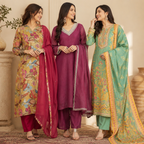 Women's Kurta Pant Set with Dupatta ( KP-8 )