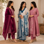 Women's Kurta Pant Set with Dupatta ( KP-1 )