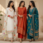 Women's Kurta Pant Set with Dupatta ( KP-10 )