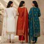 Women's Kurta Pant Set with Dupatta ( KP-10 )