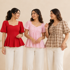 3 Women's Casual Western Tops ( CW-2 )