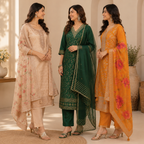 Women's Kurta Pant Set with Dupatta ( KP-2 )