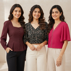 3 Women's Casual Western Tops ( CW-3 )