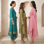 3 Comfort Fit Kurta Set with Dupatta ( C3 )