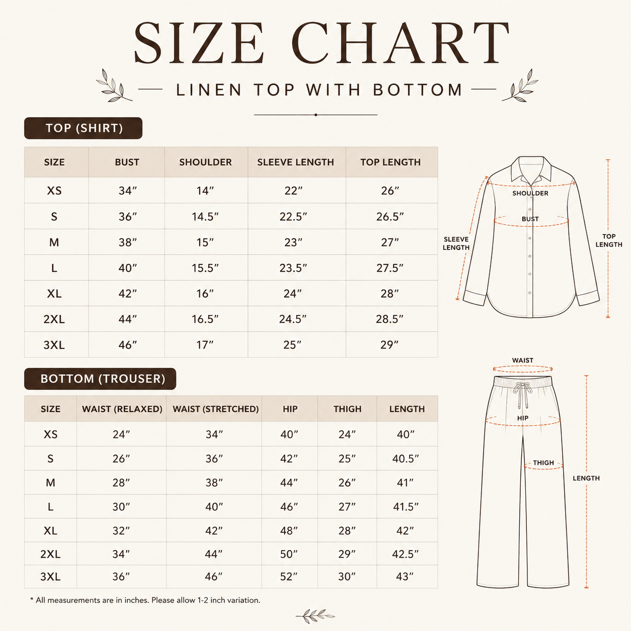 3 Women's Linen Wear Collection ( L10 )